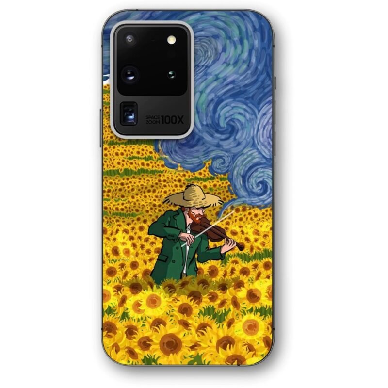Van Gogh violin painting θήκη κινητού 9613 για Galaxy S20 Ultra