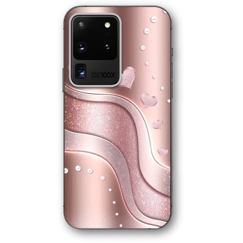 Hearts glitter θήκη κινητού 9686 για Galaxy S20 Ultra