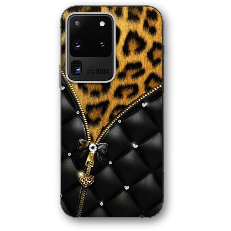 Elegant zip leopard print θήκη κινητού 9689 για Galaxy S20 Ultra