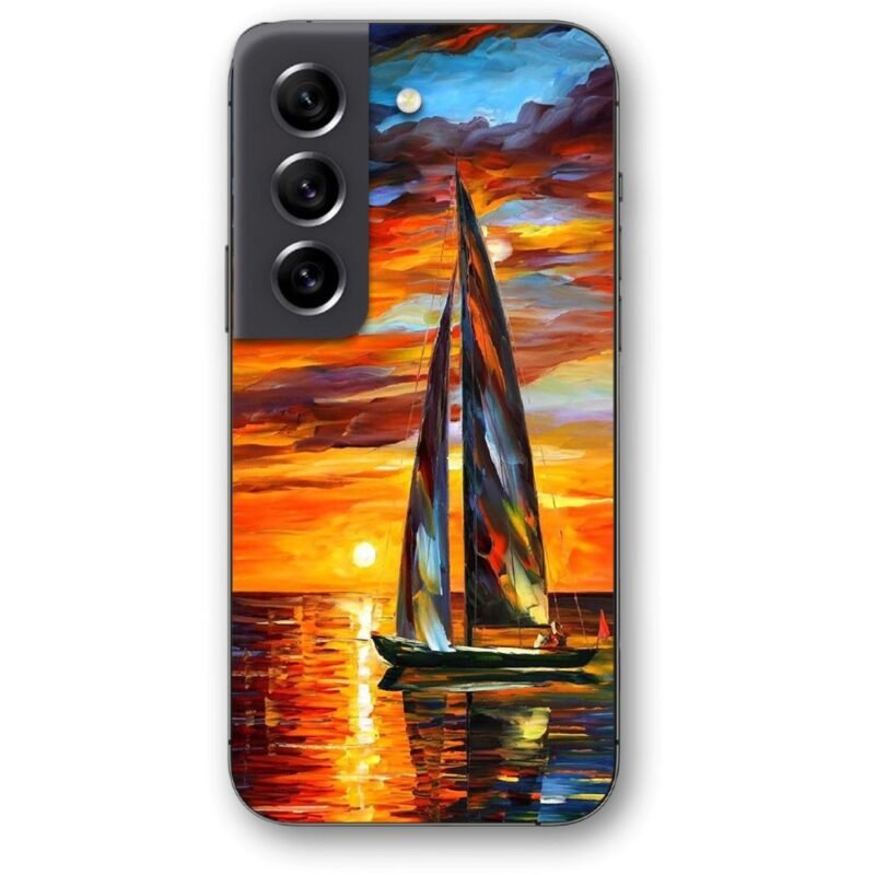Sunset boat θήκη κινητού 9614 για Galaxy S21