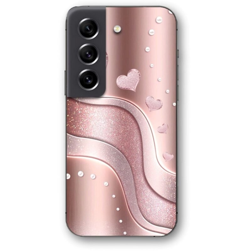 Hearts glitter θήκη κινητού 9686 για Galaxy S21