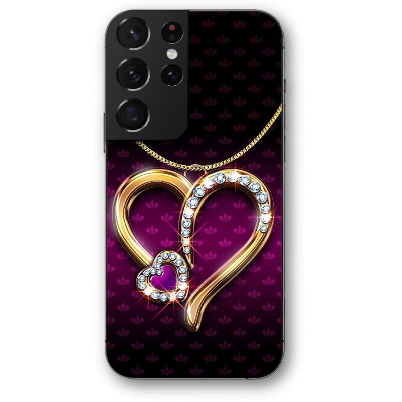 Necklace heart θήκη κινητού 9671 για Galaxy S21 Ultra