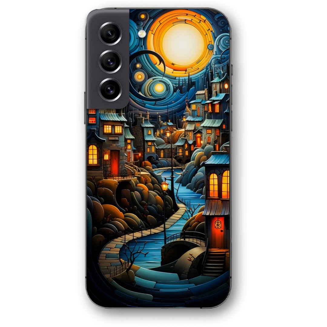 Night town art θήκη κινητού 9641 για Galaxy S22