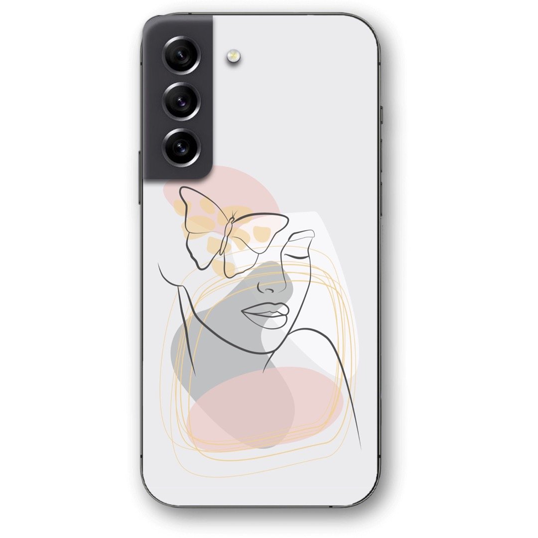 Lineart girl θήκη κινητού 9673 για Galaxy S22