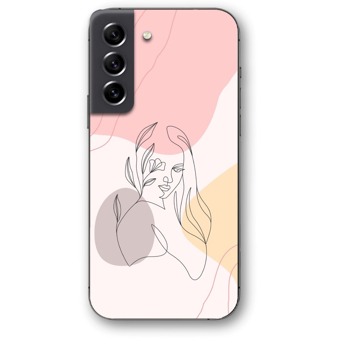 Lineart girl θήκη κινητού 9675 για Galaxy S22