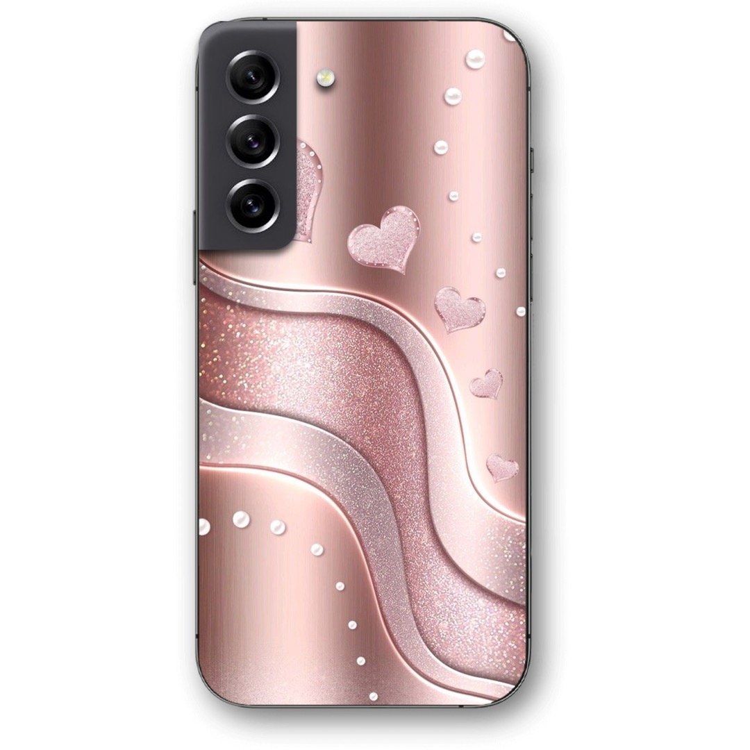 Hearts glitter θήκη κινητού 9686 για Galaxy S22