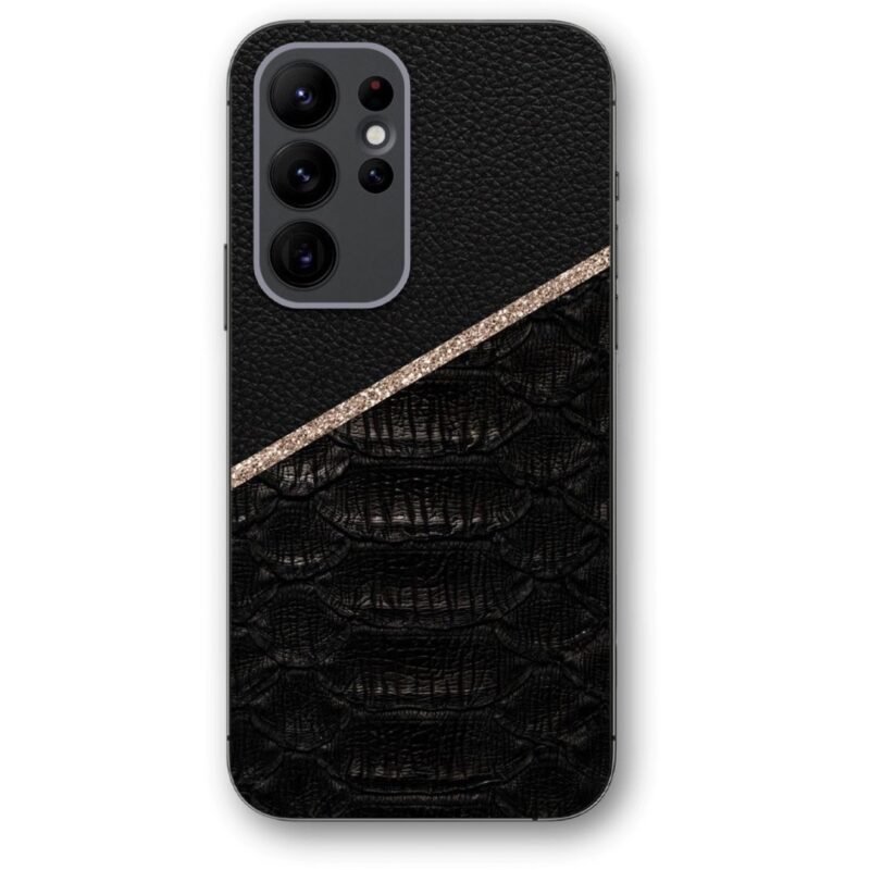 Leather snake skin θήκη κινητού 9636 για Galaxy S22 Ultra
