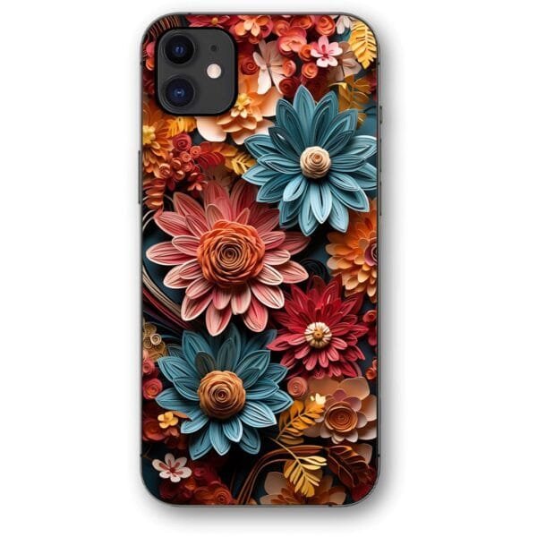 Flowers θήκη κινητού 9632 γιά iPhone 12 mini