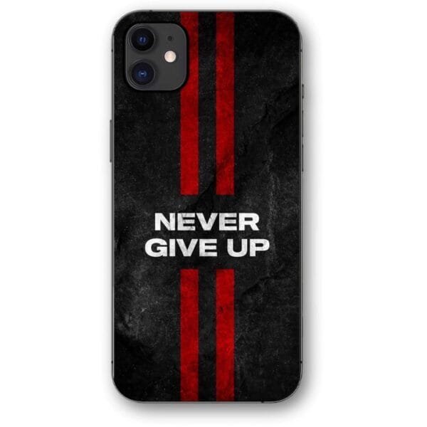 Never give up θήκη κινητού 9604 γιά iPhone 12 mini