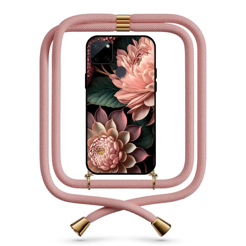 Floral θήκη με κορδόνι & σχέδιο 9755 για Realme C21Y