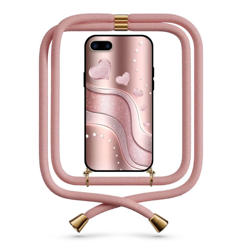 Hearts θήκη κινητού με κορδόνι 9710 γιά iPhone 7 Plus /8 Plus