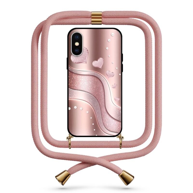 Hearts θήκη κινητού με κορδόνι 9710 γιά iPhone Xs Max