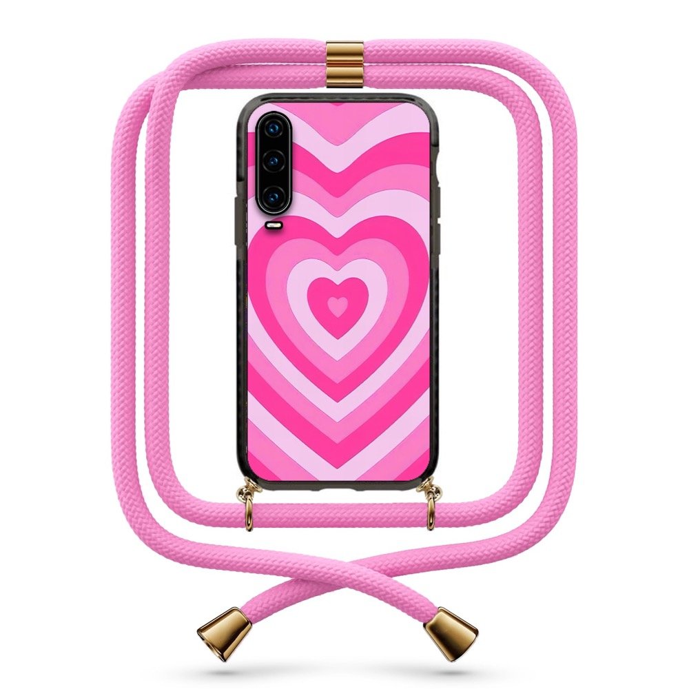 Heart illusion θήκη με κορδόνι & σχέδιο 9936 για Huawei P30