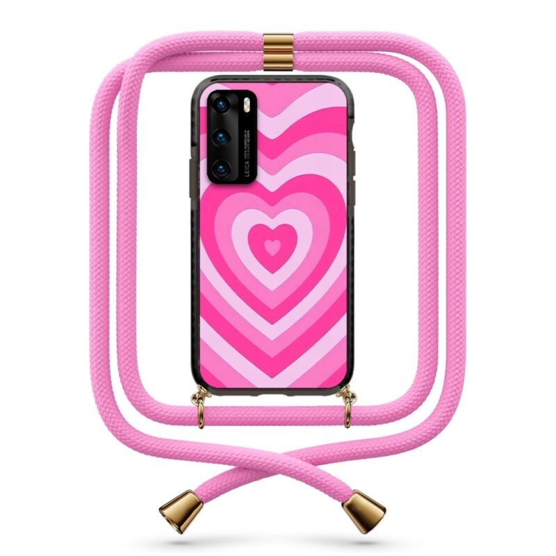 Heart illusion θήκη με κορδόνι & σχέδιο 9936 για Huawei P40