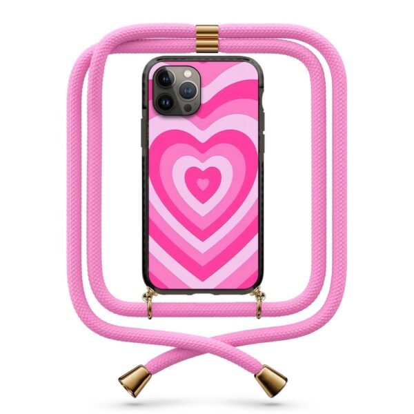 Heart illusion θήκη κινητού με κορδόνι 9936 γιά iPhone 13 Pro Max