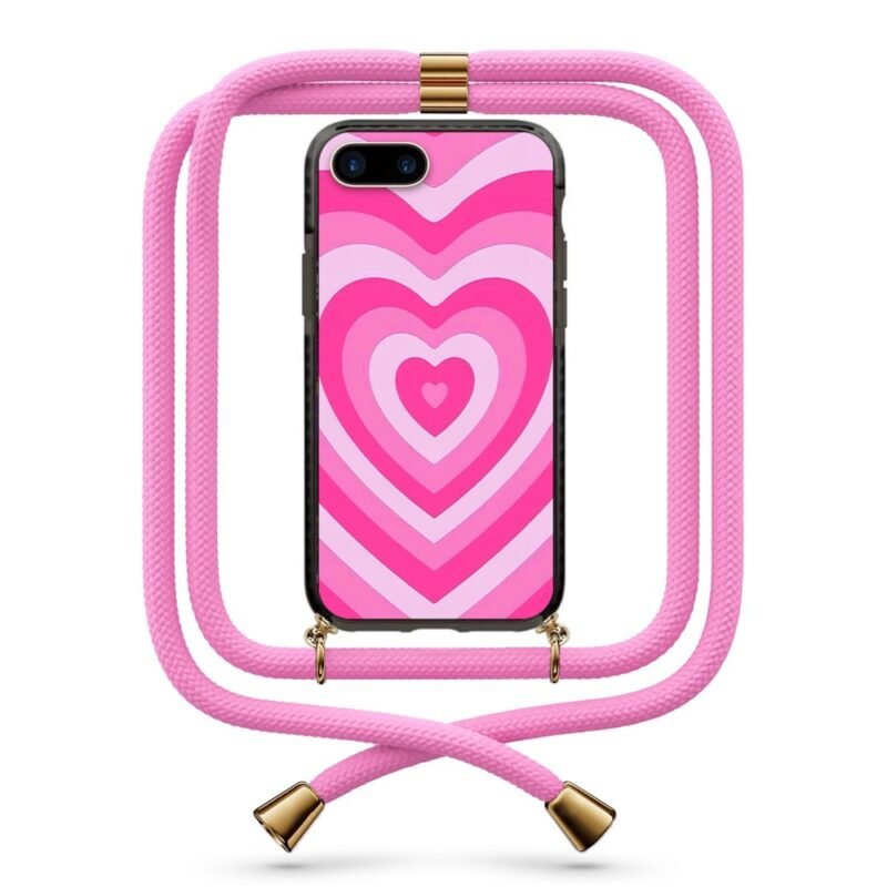 Heart illusion θήκη κινητού με κορδόνι 9936 γιά iPhone 7 Plus /8 Plus