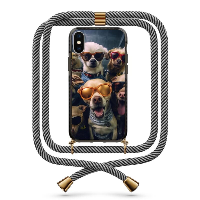 Dogs θήκη κινητού με κορδόνι 9799 γιά iPhone X/XS