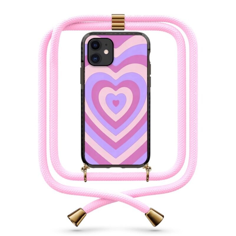 Heart illusion θήκη κινητού με κορδόνι 9939 γιά iPhone 11