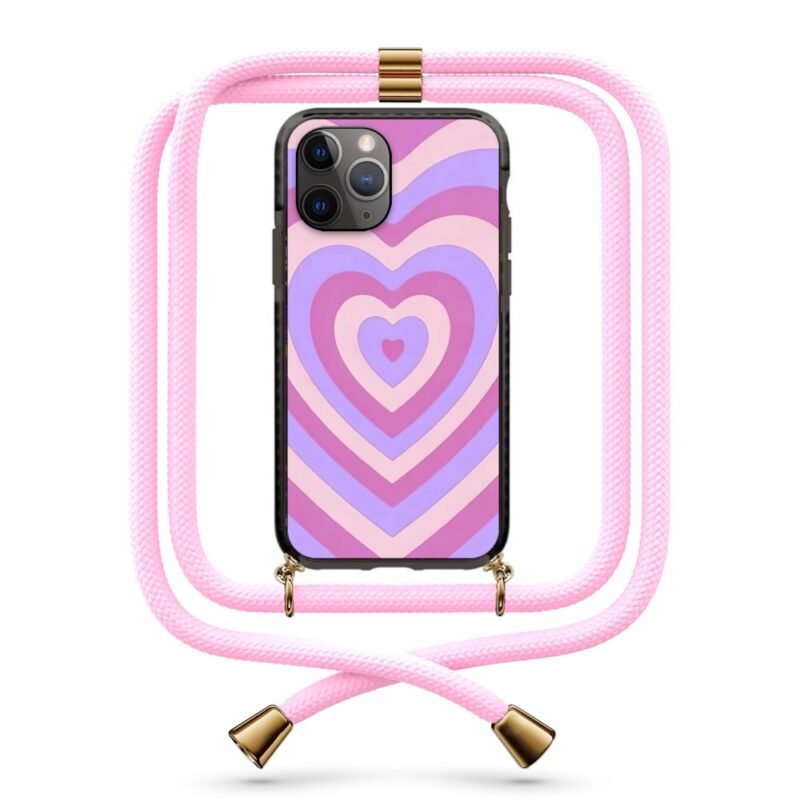 Heart illusion θήκη κινητού με κορδόνι 9939 γιά iPhone 11 Pro