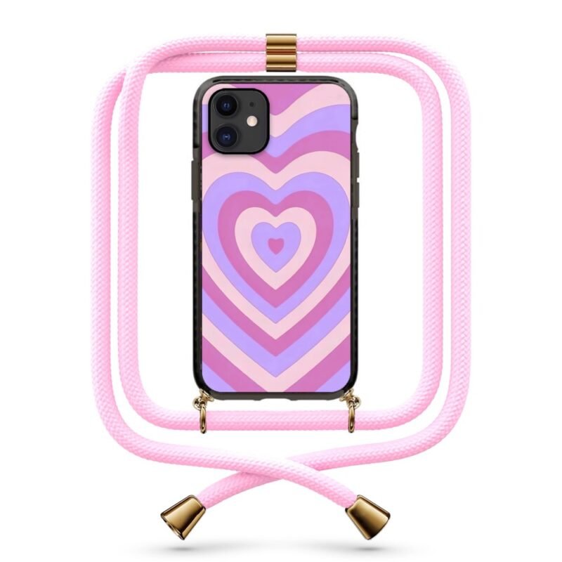 Heart illusion θήκη κινητού με κορδόνι 9939 γιά iPhone 12