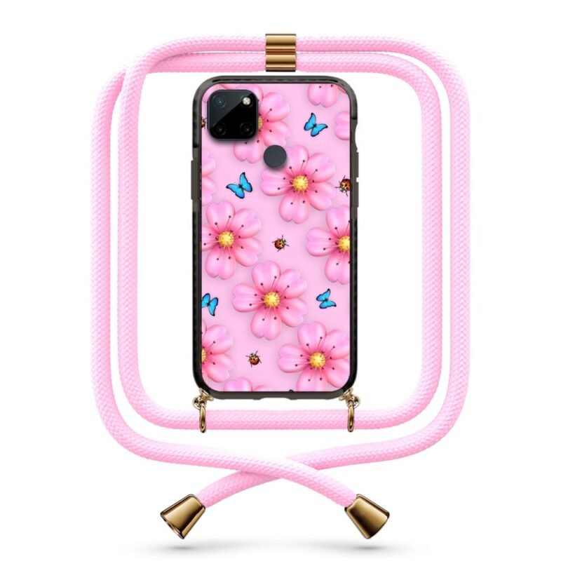 Flower pattern θήκη με κορδόνι & σχέδιο 9940 για Realme C21Y
