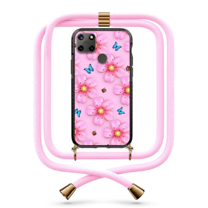 Flower pattern θήκη με κορδόνι & σχέδιο 9940 για Realme C25Y