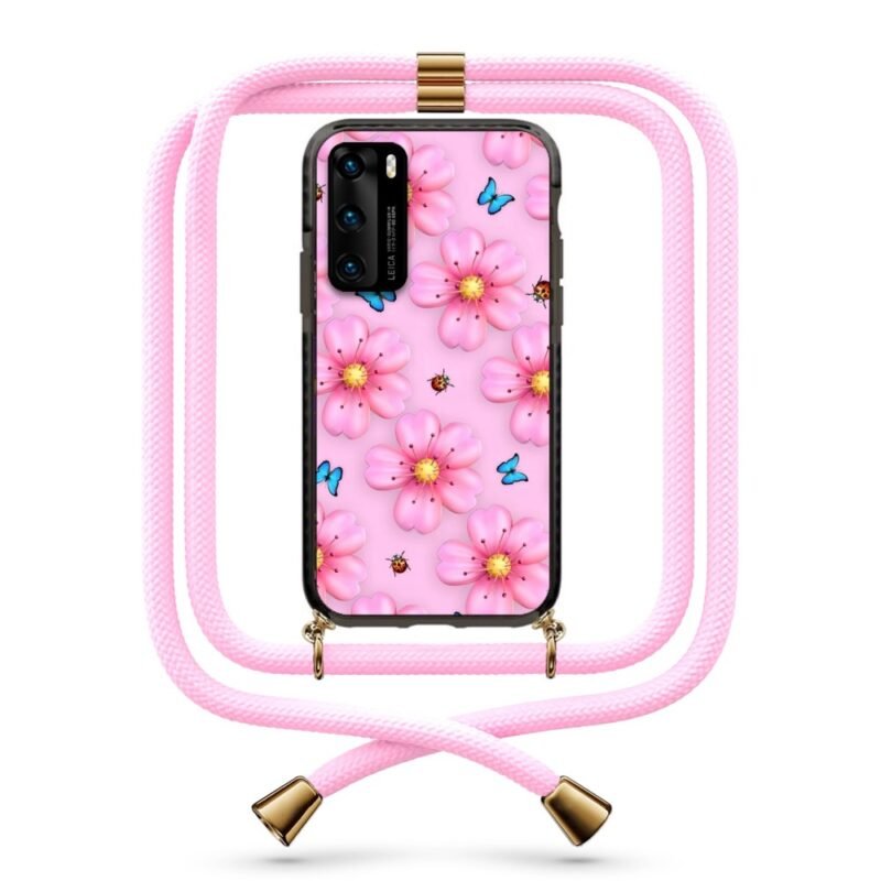 Flower pattern θήκη με κορδόνι & σχέδιο 9940 για Huawei P40