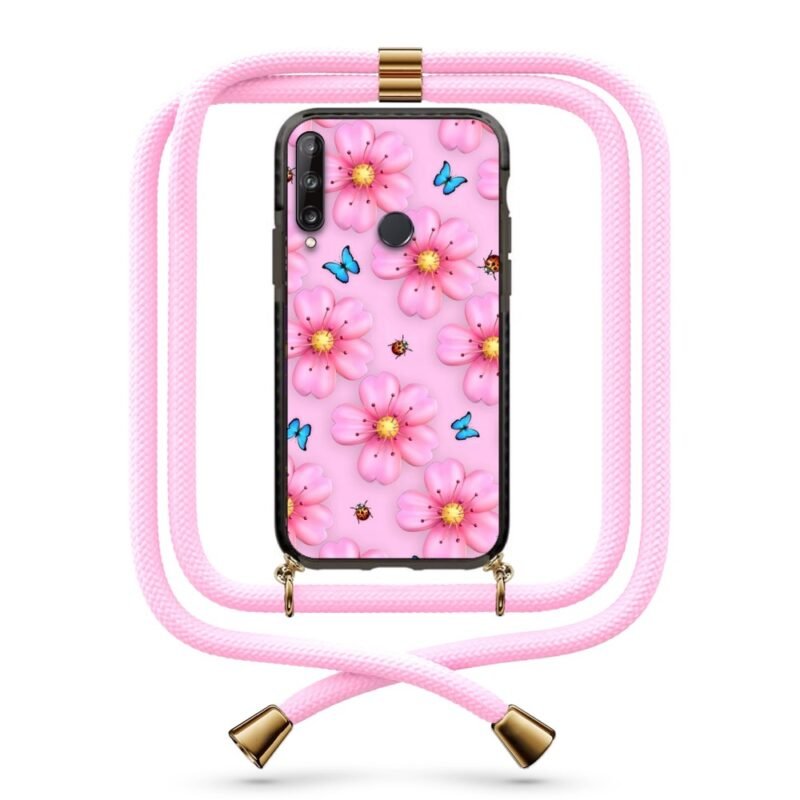 Flower pattern θήκη με κορδόνι & σχέδιο 9940 για Huawei P40 Lite E