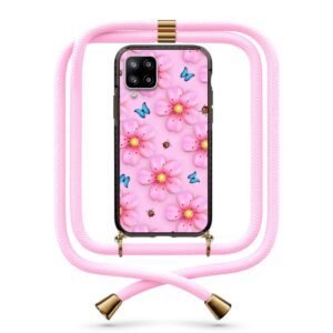 Flower pattern θήκη με κορδόνι & σχέδιο 9940 για Galaxy A42