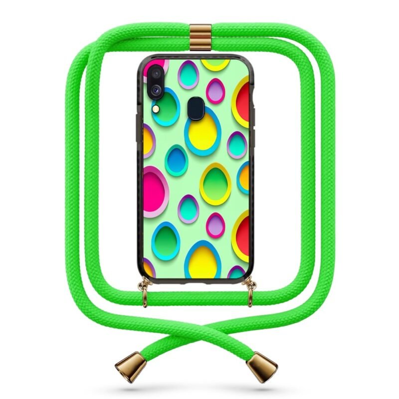 Dot pattern θήκη με κορδόνι & σχέδιο 9943 για Galaxy A40