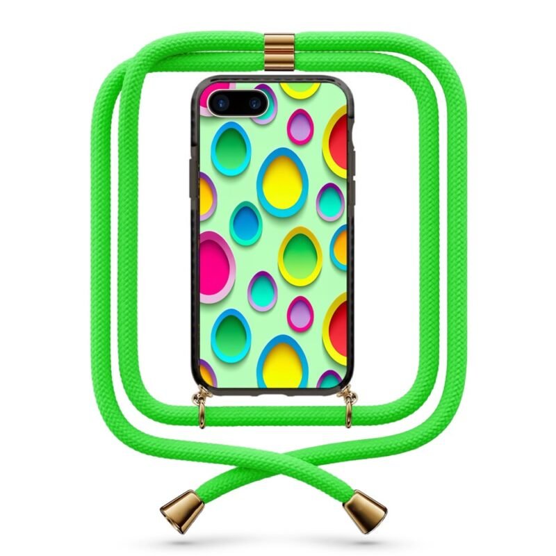 Dot pattern θήκη κινητού με κορδόνι 9943 γιά iPhone 7 Plus /8 Plus