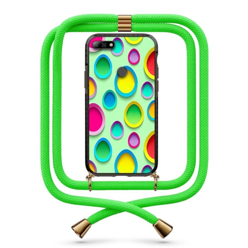 Dot pattern θήκη με κορδόνι & σχέδιο 9943 για Huawei Y7 2018