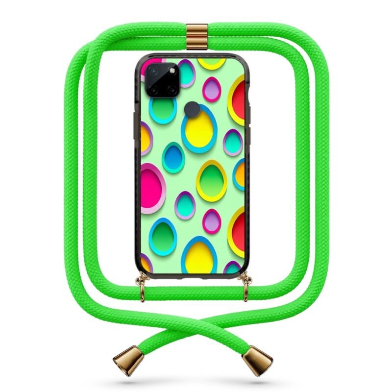Dot pattern θήκη με κορδόνι & σχέδιο 9943 για Realme C21Y