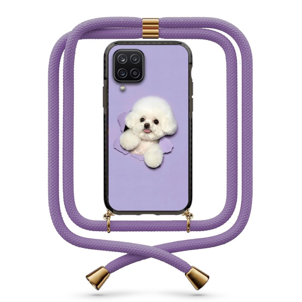 Dog out of wall θήκη με κορδόνι & σχέδιο 9846 για Galaxy A12