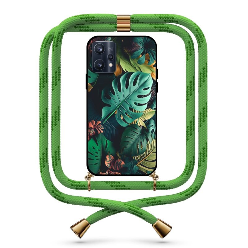 Jungle leaves θήκη με κορδόνι & σχέδιο 9765 για Realme 9 Pro Plus