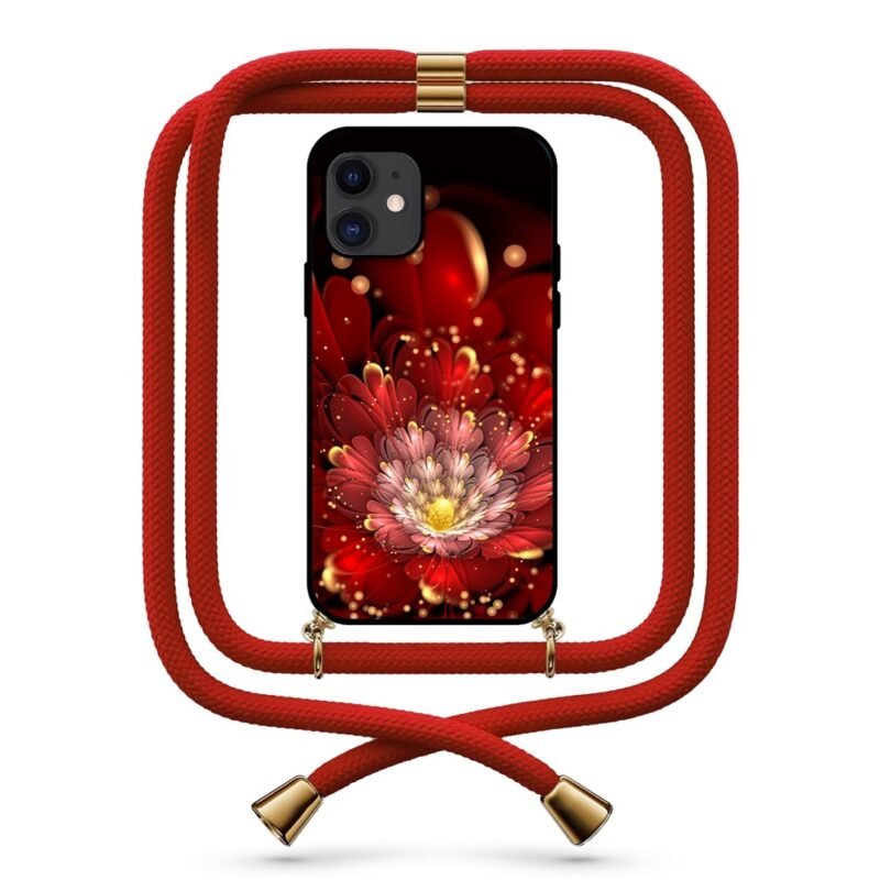 Flower θήκη κινητού με κορδόνι 9720 γιά iPhone 11