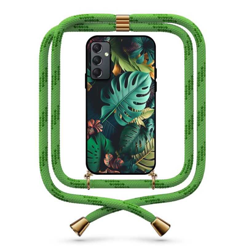 Jungle leaves θήκη με κορδόνι & σχέδιο 9765 για Galaxy A35