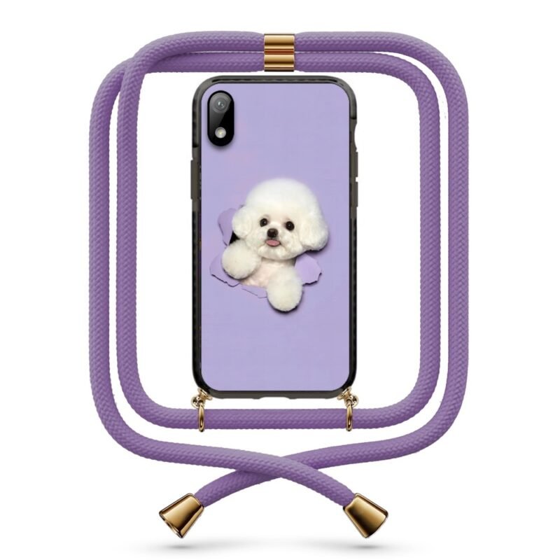 Dog out of wall θήκη με κορδόνι & σχέδιο 9846 για Huawei Y5 2019