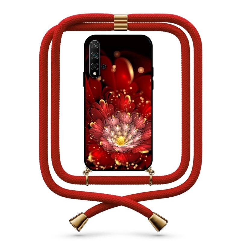 Flower θήκη με κορδόνι & σχέδιο 9720 για Huawei Nova 5T