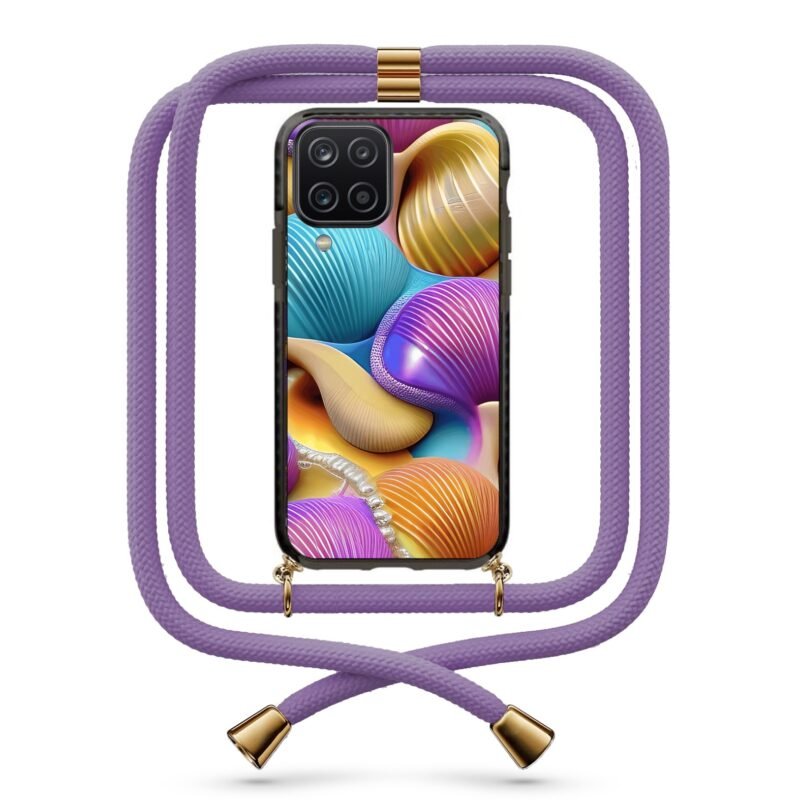 Seashells θήκη με κορδόνι & σχέδιο 9797 για Galaxy A12