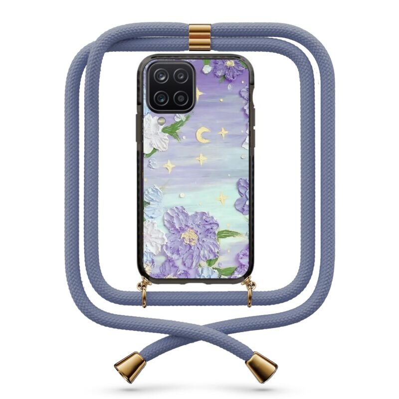 Flower art θήκη με κορδόνι & σχέδιο 9802 για Galaxy A12