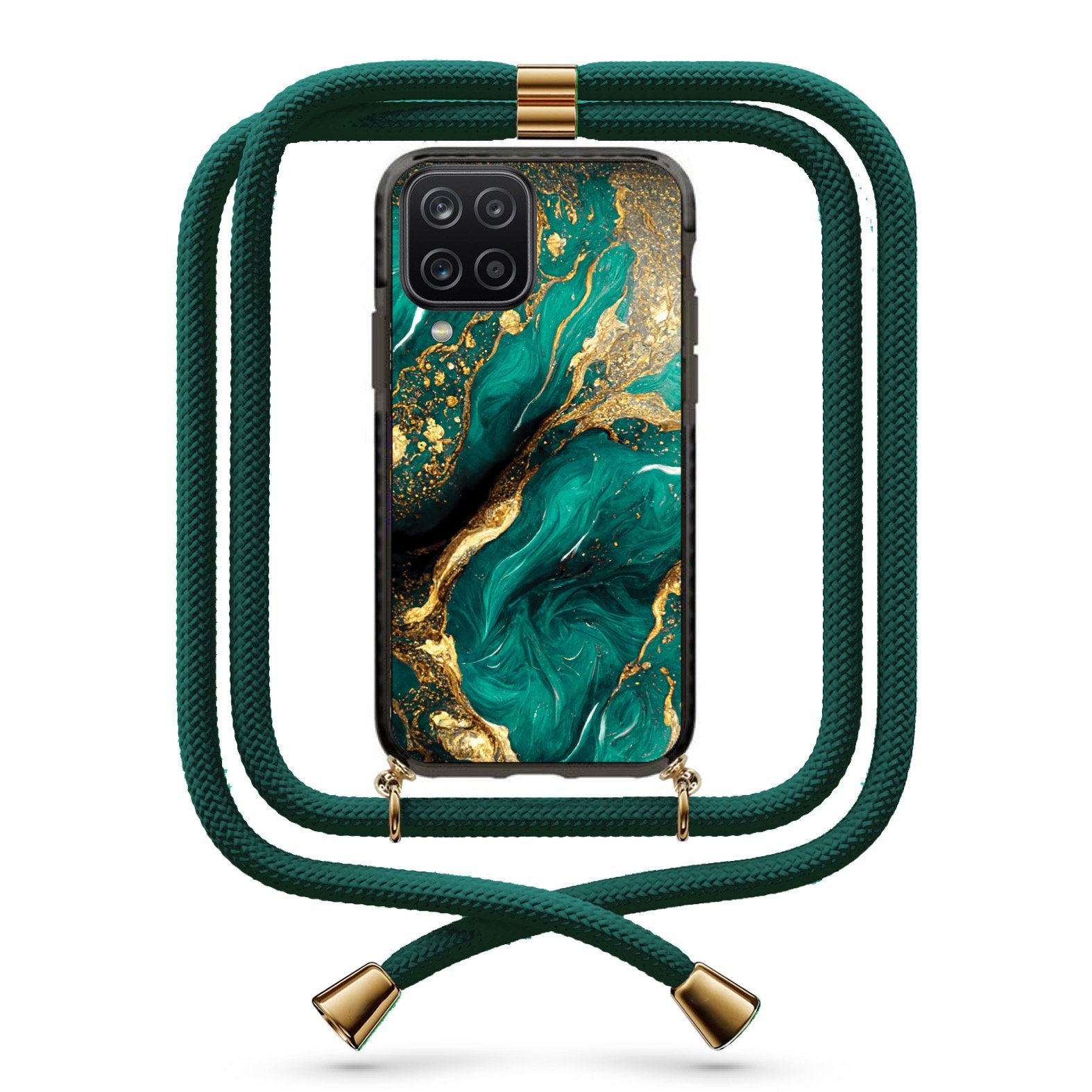 Marble θήκη με κορδόνι & σχέδιο 9803 για Galaxy A12