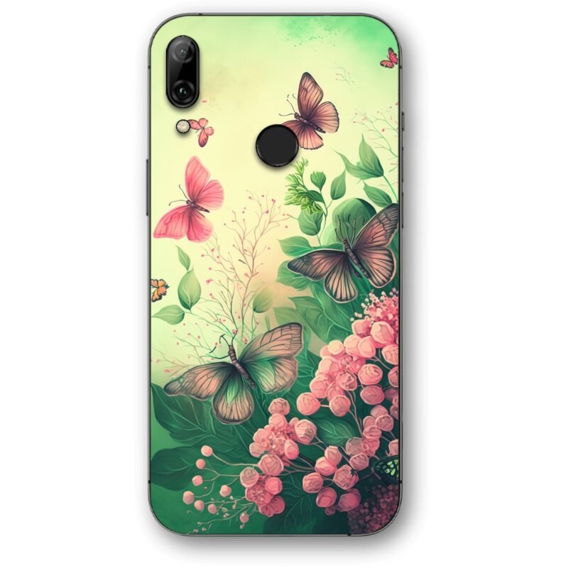 Flower butterflies θήκη κινητού 91255 για Honor 10 Lite