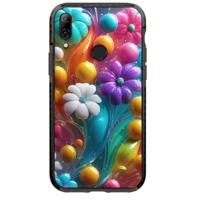 Abstract flowers θήκη κινητού 91822 γιά Honor 10 Lite