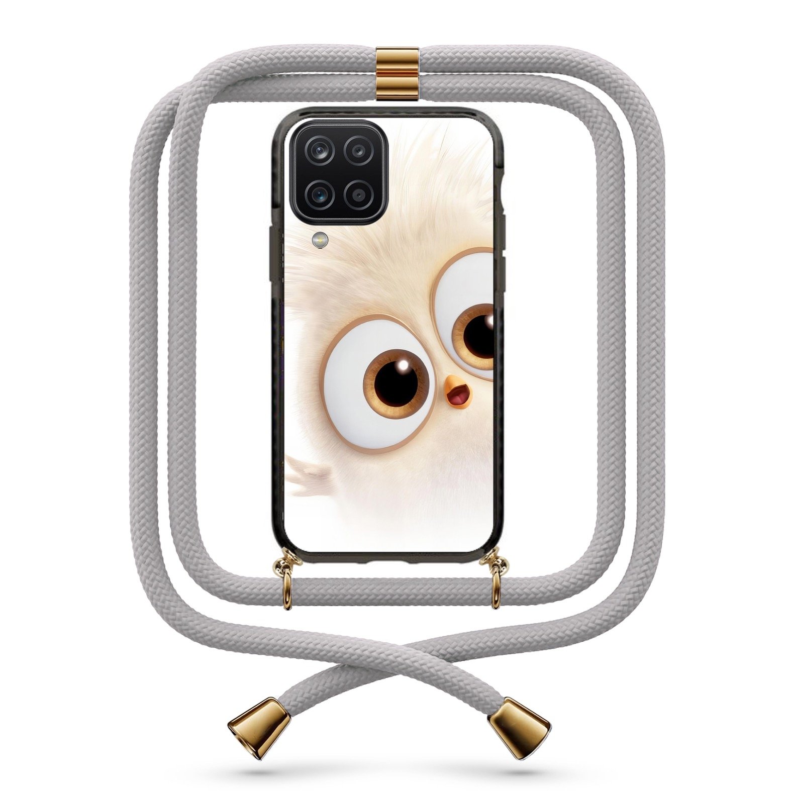 Cute bird θήκη με κορδόνι & σχέδιο 9808 για Galaxy A12