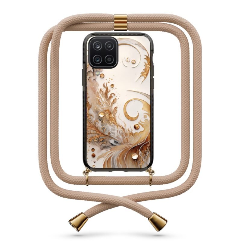 Abstract θήκη με κορδόνι & σχέδιο 9812 για Galaxy A12