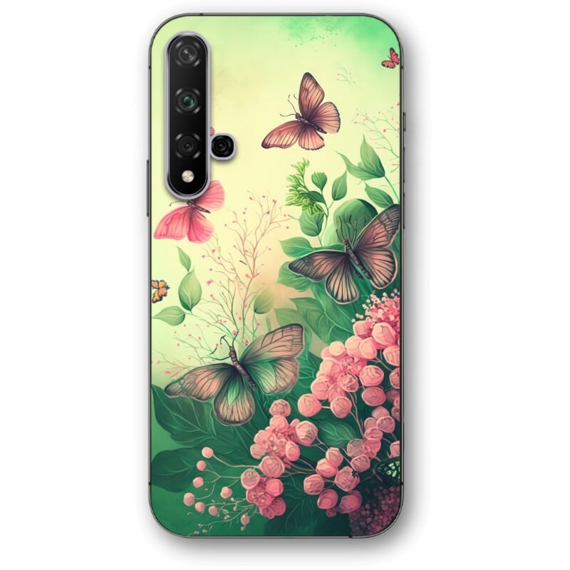 Flower butterflies θήκη κινητού 91255 για Honor 20