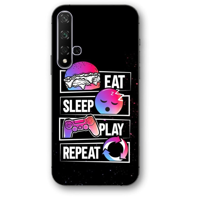 Eat sleep play θήκη κινητού 91208 για Honor 20