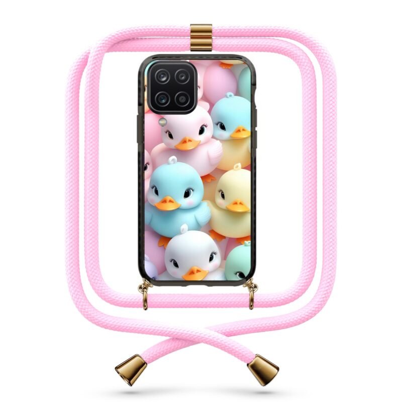 Ducks θήκη με κορδόνι & σχέδιο 9822 για Galaxy A12