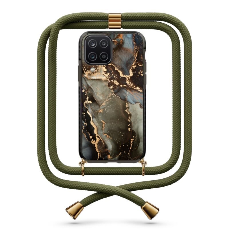 Marble θήκη με κορδόνι & σχέδιο 9825 για Galaxy A12